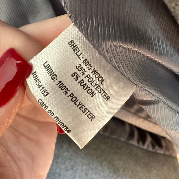 Calvin Klein Gray Peacoat with Hood size 14 - Picture 7 of 7